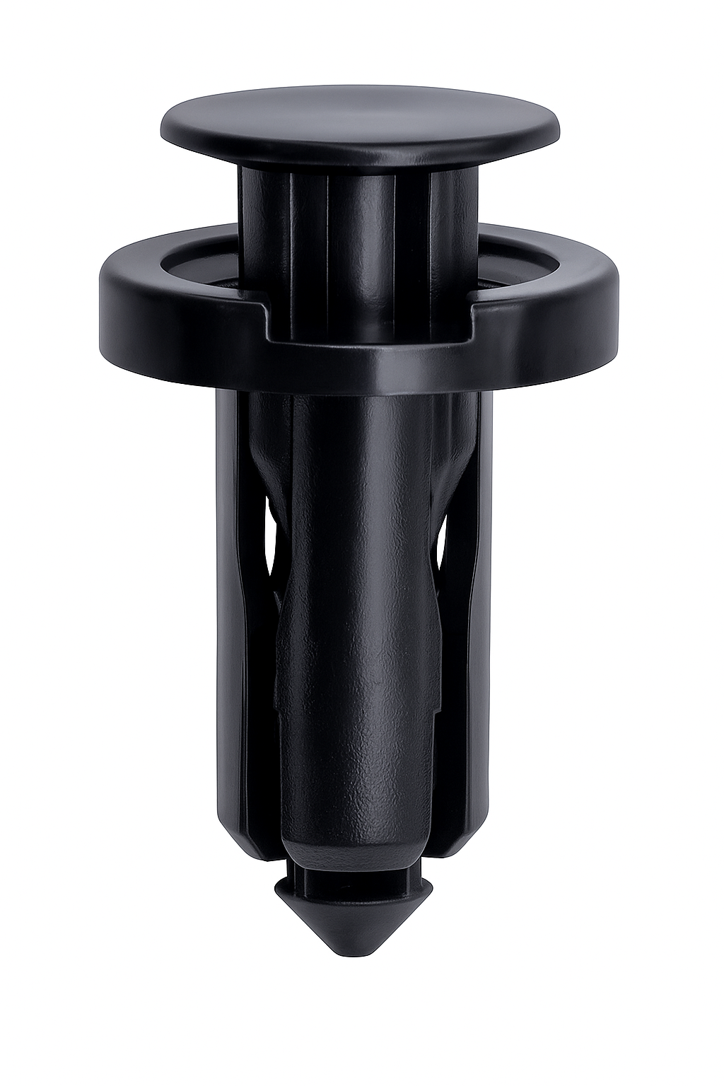 Bumper Push-Type Retainer – 18mm Black Nylon (100 pcs) | 01553-09241