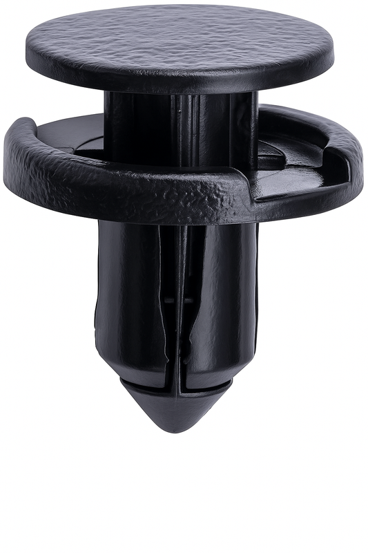 Bumper Clip – Push-Type Retainer, 18mm Nylon (100pcs) | 01553-09611
