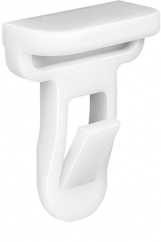 Spoiler Molding Retainer Clip – Front/Rear, Nylon White | 75392-35220